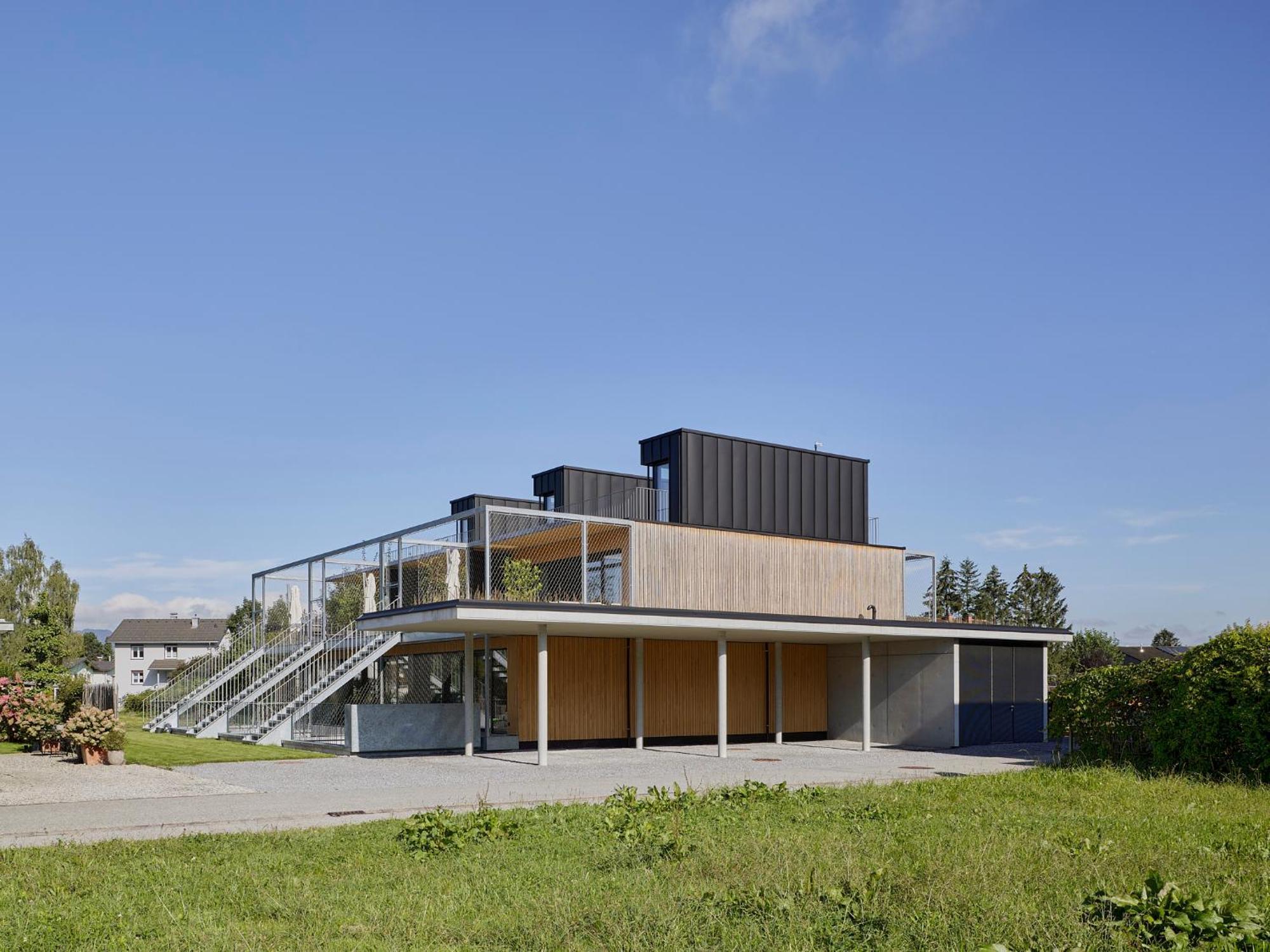 Altach Architektenhaus Rhaa Mit Terrassen מראה חיצוני תמונה